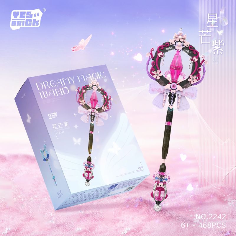 WEILE CREATION 2242 NHÂN VIÊN FAIRY PURPLE STAR bộ đồ chơi xếp lắp ráp ghép mô hình 468 khối