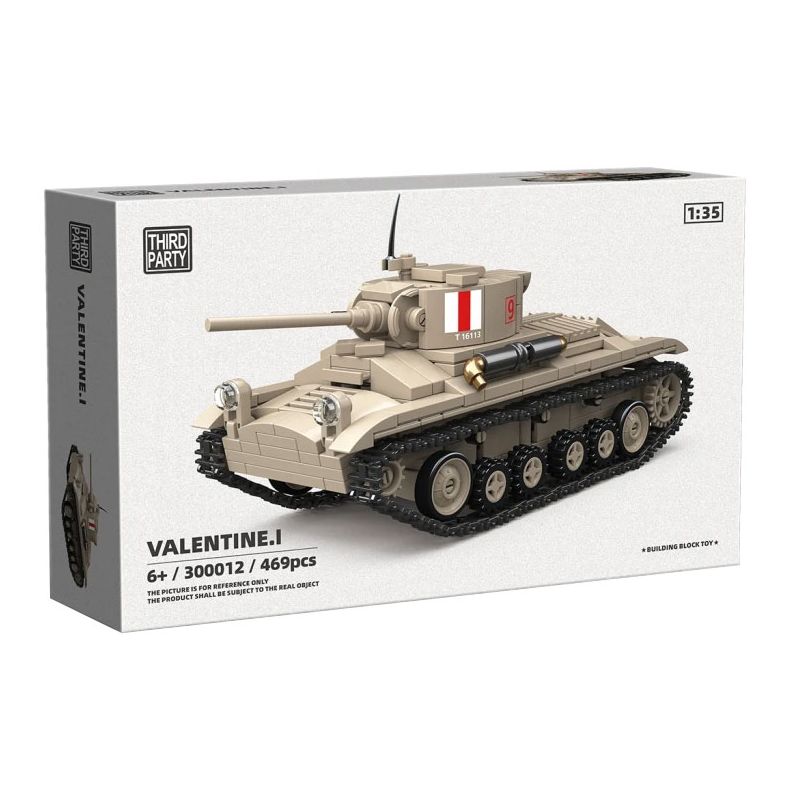 THIRDPARTY 300012 BỂ BỘ BINH MK III VALENTINE 1:35 tỷ lệ 1:35 bộ đồ chơi xếp lắp ráp ghép mô hình Military Army VALENTINE.I Quân Sự Bộ Đội 469 khối