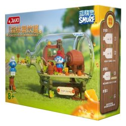 JAKI HK322 SMURFS NHÀ UỐNG TRÁI CÂY RỪNG bộ đồ chơi xếp lắp ráp ghép mô hình Movie & Game SMURF FOREST FRUIT DRINK HOUSE Phim Và Trò Chơi