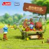 JAKI HK322 SMURFS NHÀ UỐNG TRÁI CÂY RỪNG bộ đồ chơi xếp lắp ráp ghép mô hình Movie & Game SMURF FOREST FRUIT DRINK HOUSE Phim Và Trò Chơi