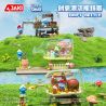 JAKI HK322 SMURFS NHÀ UỐNG TRÁI CÂY RỪNG bộ đồ chơi xếp lắp ráp ghép mô hình Movie & Game SMURF FOREST FRUIT DRINK HOUSE Phim Và Trò Chơi