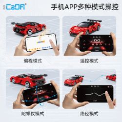 CADA DOUBLEE C51099 51099 TÌM KIẾM U9 BỘ SƯU TẬP MODEL SUPERCAR 1:20 tỷ lệ 1:20 bộ đồ chơi xếp lắp ráp ghép mô hình Creator Sáng Tạo 299 khối