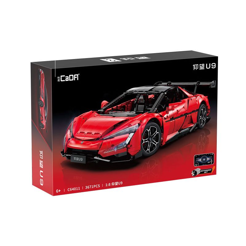 CADA DOUBLEE C64011 64011 NHÌN LÊN BỘ SƯU TẬP U9 CỦA SUPERCAR MODEL 1 8 tỷ lệ 1:8 bộ đồ chơi xếp lắp ráp ghép mô hình Technic Kỹ Thuật Công Nghệ Cao Mô Hình Phương Tiện 3671 khối