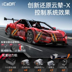 CADA DOUBLEE C64011 64011 NHÌN LÊN BỘ SƯU TẬP U9 CỦA SUPERCAR MODEL 1 8 tỷ lệ 1:8 bộ đồ chơi xếp lắp ráp ghép mô hình Technic Kỹ Thuật Công Nghệ Cao Mô Hình Phương Tiện 3671 khối