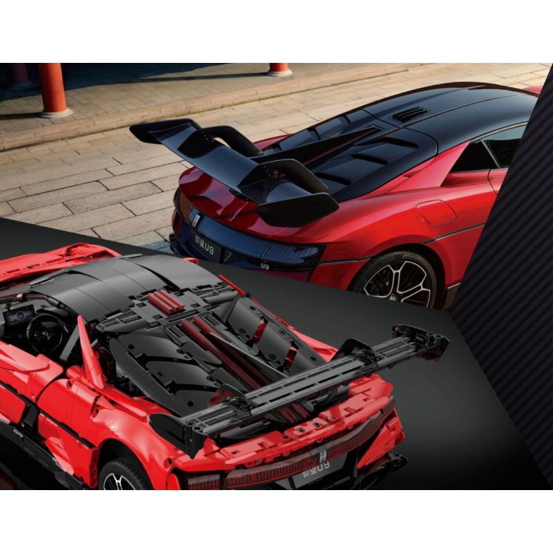 CADA DOUBLEE C64011 64011 NHÌN LÊN BỘ SƯU TẬP U9 CỦA SUPERCAR MODEL 1 8 tỷ lệ 1:8 bộ đồ chơi xếp lắp ráp ghép mô hình Technic Kỹ Thuật Công Nghệ Cao Mô Hình Phương Tiện 3671 khối