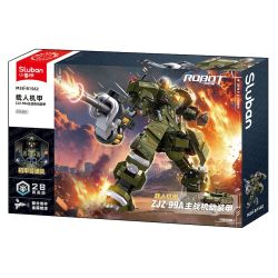 SLUBAN M38-B1582 B1582 1582 M38B1582 38-B1582 ÁO GIÁP NÔNG THÔN MẠNH MẼ MECHA ZJZ-99A BATTLE MOBILE MACED MUCHA bộ đồ chơi xếp lắp ráp ghép mô hình 598 khối