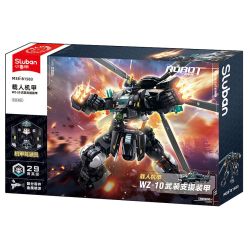 SLUBAN M38-B1583 B1583 1583 M38B1583 38-B1583 ÁO GIÁP MẠNH MẼ HỖ TRỢ VŨ TRANG MECHA WZ-10 CÓ NGƯỜI LÁI bộ đồ chơi xếp lắp ráp ghép mô hình 545 khối