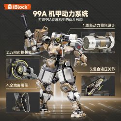 IBLOCK IB1204 1204 99A TANK MECHA bộ đồ chơi xếp lắp ráp ghép mô hình 99A BATTLE TANK MECH