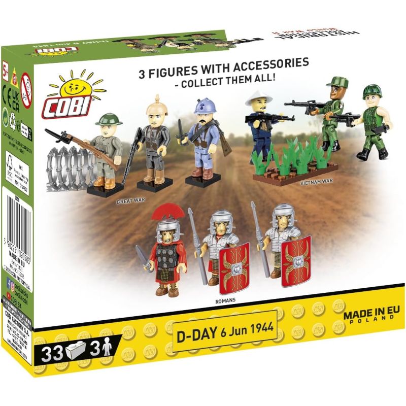 COBI 2058 THẾ CHIẾN II D FIZZ NHẬT BẢN bộ đồ chơi xếp lắp ráp ghép mô hình Military Army D-DAY JUNE 6 1944 Quân Sự Bộ Đội 33 khối
