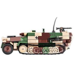 COBI 2283 SD.KFZ.251 XE BỌC THÉP tỷ lệ 1:35 bộ đồ chơi xếp lắp ráp ghép mô hình Military Army SD.KFZ. 251/9 STUMMEL VEHICLE Quân Sự Bộ Đội 485 khối