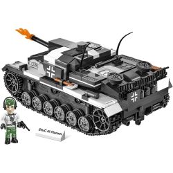 COBI 2286 SÚNG TẤN CÔNG SỐ 3 tỷ lệ 1:35 bộ đồ chơi xếp lắp ráp ghép mô hình Military Army STUG III AUSF. F/8 & FLAMMPANZER (2-IN-1) Quân Sự Bộ Đội 548 khối