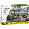 COBI 2297 JEEP WILLIS OFF-ROAD XE & TRAILER bộ đồ chơi xếp lắp ráp ghép mô hình Military Army JEEP WILLYS MB VEHICLE WITH TRAILER Quân Sự Bộ Đội 200 khối