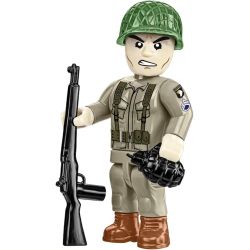 COBI 2297 JEEP WILLIS OFF-ROAD XE & TRAILER bộ đồ chơi xếp lắp ráp ghép mô hình Military Army JEEP WILLYS MB VEHICLE WITH TRAILER Quân Sự Bộ Đội 200 khối