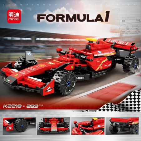MINGDI LEIBAO K2218 2218 XE ĐUA F1 bộ đồ chơi xếp lắp ráp ghép mô hình Racers Đua Tốc Độ 289 khối