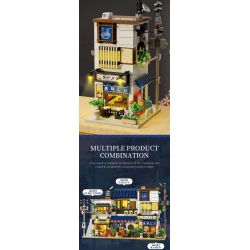 REOBRIX 66501 CỬA HÀNG RAMEN NHẬT BẢN bộ đồ chơi xếp lắp ráp ghép mô hình Creator Sáng Tạo 1142 khối