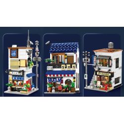 REOBRIX 66501 CỬA HÀNG RAMEN NHẬT BẢN bộ đồ chơi xếp lắp ráp ghép mô hình Creator Sáng Tạo 1142 khối