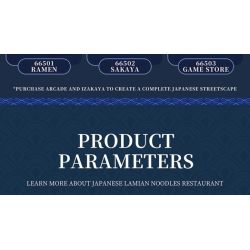 REOBRIX 66501 CỬA HÀNG RAMEN NHẬT BẢN bộ đồ chơi xếp lắp ráp ghép mô hình Creator Sáng Tạo 1142 khối