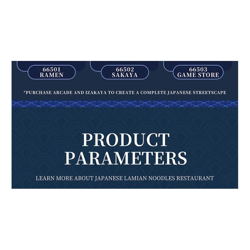 REOBRIX 66501 CỬA HÀNG RAMEN NHẬT BẢN bộ đồ chơi xếp lắp ráp ghép mô hình Creator Sáng Tạo 1142 khối