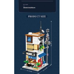 REOBRIX 66501 CỬA HÀNG RAMEN NHẬT BẢN bộ đồ chơi xếp lắp ráp ghép mô hình Creator Sáng Tạo 1142 khối