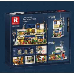REOBRIX 66501 CỬA HÀNG RAMEN NHẬT BẢN bộ đồ chơi xếp lắp ráp ghép mô hình Creator Sáng Tạo 1142 khối