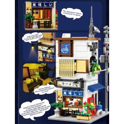 REOBRIX 66501 CỬA HÀNG RAMEN NHẬT BẢN bộ đồ chơi xếp lắp ráp ghép mô hình Creator Sáng Tạo 1142 khối