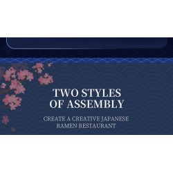 REOBRIX 66501 CỬA HÀNG RAMEN NHẬT BẢN bộ đồ chơi xếp lắp ráp ghép mô hình Creator Sáng Tạo 1142 khối