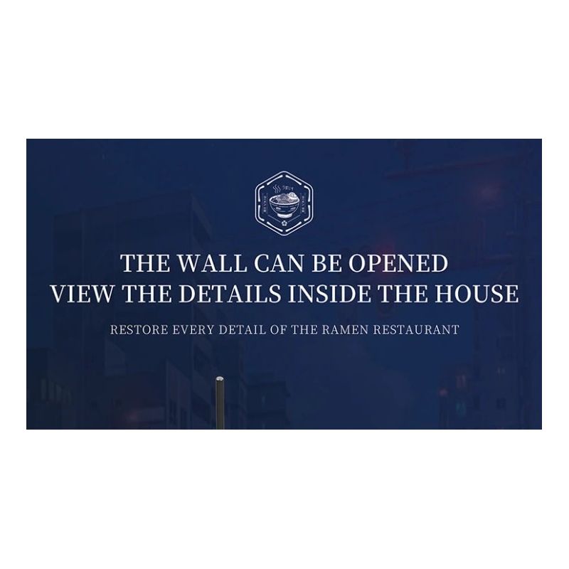 REOBRIX 66501 CỬA HÀNG RAMEN NHẬT BẢN bộ đồ chơi xếp lắp ráp ghép mô hình Creator Sáng Tạo 1142 khối