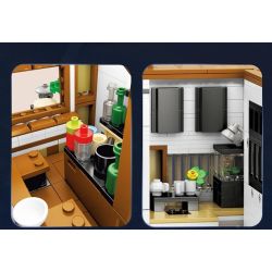 REOBRIX 66501 CỬA HÀNG RAMEN NHẬT BẢN bộ đồ chơi xếp lắp ráp ghép mô hình Creator Sáng Tạo 1142 khối