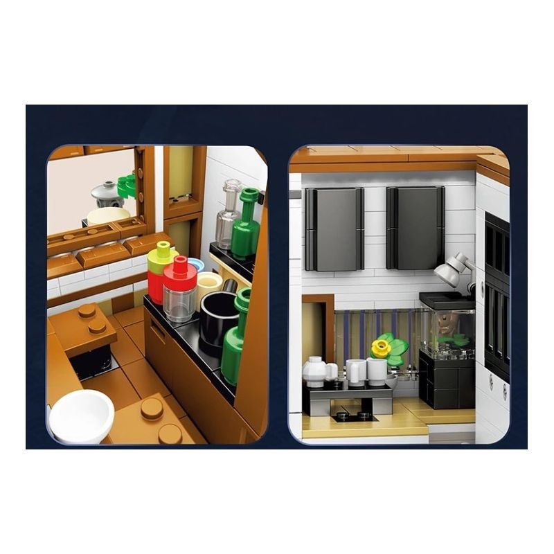 REOBRIX 66501 CỬA HÀNG RAMEN NHẬT BẢN bộ đồ chơi xếp lắp ráp ghép mô hình Creator Sáng Tạo 1142 khối