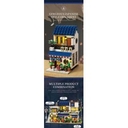 REOBRIX 66502 IZAKAYA KIỂU NHẬT bộ đồ chơi xếp lắp ráp ghép mô hình Creator SAKAYA Sáng Tạo 1130 khối