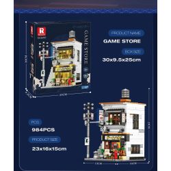 REOBRIX 66503 CỬA HÀNG ARCADE NHẬT BẢN bộ đồ chơi xếp lắp ráp ghép mô hình Creator GAME STORE Sáng Tạo 984 khối