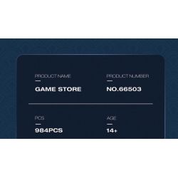 REOBRIX 66503 CỬA HÀNG ARCADE NHẬT BẢN bộ đồ chơi xếp lắp ráp ghép mô hình Creator GAME STORE Sáng Tạo 984 khối