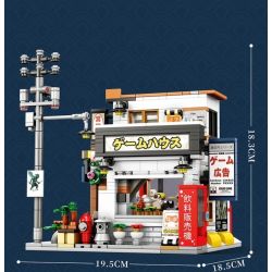 REOBRIX 66503 CỬA HÀNG ARCADE NHẬT BẢN bộ đồ chơi xếp lắp ráp ghép mô hình Creator GAME STORE Sáng Tạo 984 khối