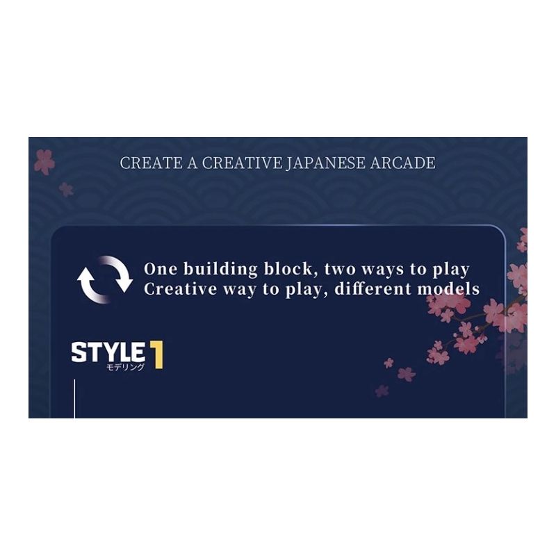 REOBRIX 66503 CỬA HÀNG ARCADE NHẬT BẢN bộ đồ chơi xếp lắp ráp ghép mô hình Creator GAME STORE Sáng Tạo 984 khối