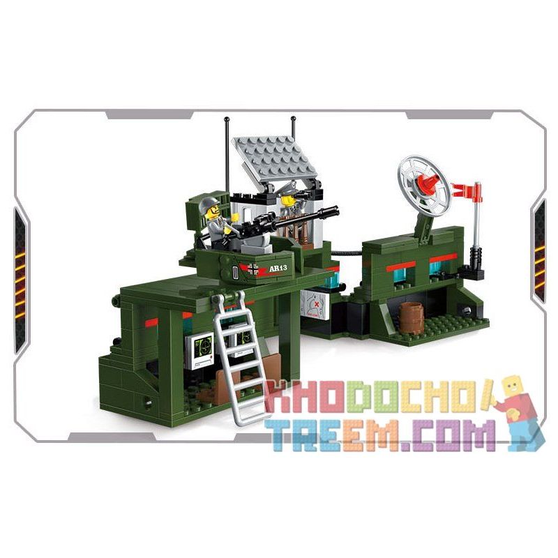 Enlighten 1713 Qman 1713 non  PHÒNG THỦ BẦU TRỜI bộ đồ chơi xếp lắp ráp ghép mô hình Tactical Espionage Action TACTICAL ESPIONAGE ACTION COMBAT ZONES FIRE Chiến Thuật Quân Sự 687 khối