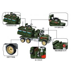Enlighten 1713 Qman 1713 non  PHÒNG THỦ BẦU TRỜI bộ đồ chơi xếp lắp ráp ghép mô hình Tactical Espionage Action TACTICAL ESPIONAGE ACTION COMBAT ZONES FIRE Chiến Thuật Quân Sự 687 khối