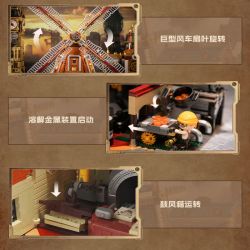 PANTASY 85026 HỘI THẢO WINDMILL bộ đồ chơi xếp lắp ráp ghép mô hình STEAMPUNK WINDMILL WORKSHOP 2500 khối