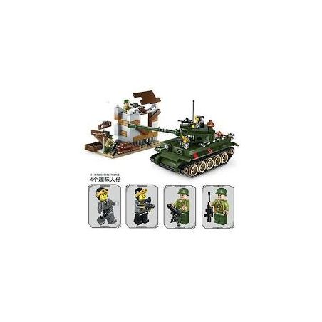 Enlighten 1711 Qman 1711 non  XE TĂNG VÀO THÀNH PHỐ bộ đồ chơi xếp lắp ráp ghép mô hình Tactical Espionage Action TACTICAL ESPIONAGE ACTION COMBAT ZONES FIRE Chiến Thuật Quân Sự 380 khối