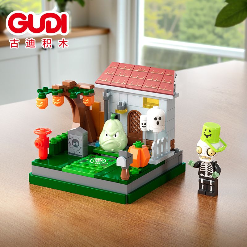 GUDI 60041A 60041B 60041C 60041D THỰC VẬT VS ZOMBIES SETOCE SEMECTION bộ đồ chơi xếp lắp ráp ghép mô hình Movie & Game Phim Và Trò Chơi 745 khối