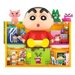 AREA-X AB0176 0176 CRAYON SHIN-CHAN HỘP ĐỒ CHƠI VUI NHỘN bộ đồ chơi xếp lắp ráp ghép mô hình Movie & Game Phim Và Trò Chơi
