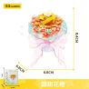 WEKKI 517217 HUAYU CUNG CẤP CHO BẠN 6 LOẠI HOA NGỌT ĐÀO NGÀO CHANH QUẢ MÂM XÔI TẢO CAM bộ đồ chơi xếp lắp ráp ghép mô hình Creator Sáng Tạo