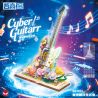 ZHEGAO 661051 CYBERPUNK GUITAR ĐIỆN bộ đồ chơi xếp lắp ráp ghép mô hình CYBER GUITARR 950 khối