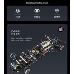 EIKEE Y18080 18080 FERRARI LE MANS SUPERCAR 499P 1 8 tỷ lệ 1:8 bộ đồ chơi xếp lắp ráp ghép mô hình Technic LEMANS 499P Kỹ Thuật Công Nghệ Cao Mô Hình Phương Tiện 3350 khối