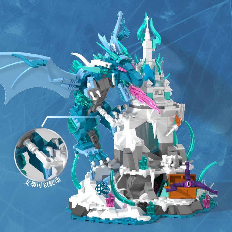 IAMBRICK 30311 VUA XƯƠNG BĂNG GIÁ bộ đồ chơi xếp lắp ráp ghép mô hình 862 khối