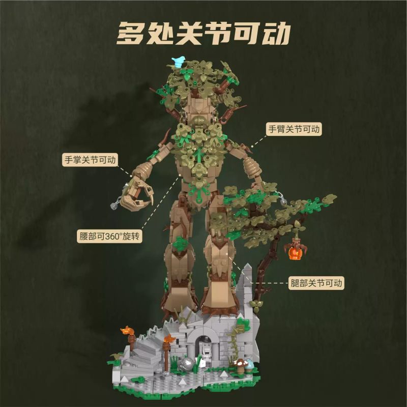 IAMBRICK 30312 TÂM HỒN CỔ XƯA CỦA QICHENG bộ đồ chơi xếp lắp ráp ghép mô hình 942 khối