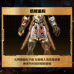 TOP TOY TC2411 2411 ĐEN GOLD MONKEY KING DIMENSION WALKER bộ đồ chơi xếp lắp ráp ghép mô hình 1230 khối