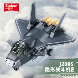 SLUBAN M38-B1585 B1585 1585 M38B1585 38-B1585 MÁY BAY CHIẾN ĐẤU TÀNG HÌNH J20BS Q PHIÊN BẢN 1:55 tỷ lệ 1:55 bộ đồ chơi xếp lắp ráp ghép mô hình Military Army Quân Sự Bộ Đội 152 khối