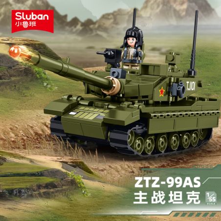 SLUBAN M38-B1555 B1555 1555 M38B1555 38-B1555 ZTZ-99AS BỂ CHIẾN ĐẤU CHÍNH 1:55 tỷ lệ 1:55 bộ đồ chơi xếp lắp ráp ghép mô hình Military Army Quân Sự Bộ Đội 183 khối