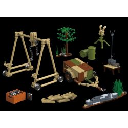 QuanGuan 100318 Quan Guan 100318 SD.KFZ.251/20 HALF TRACK TRANH CHẤP HỆ THỐNG/OWL SESSENT 1:28 tỷ lệ 1:28 bộ đồ chơi xếp lắp ráp ghép mô hình Military Army SD.KFZ.251/20 AUSF.D UHU Quân Sự Bộ Đội 1267 khối