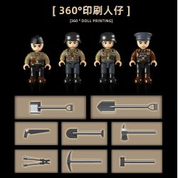 QuanGuan 100318 Quan Guan 100318 SD.KFZ.251/20 HALF TRACK TRANH CHẤP HỆ THỐNG/OWL SESSENT 1:28 tỷ lệ 1:28 bộ đồ chơi xếp lắp ráp ghép mô hình Military Army SD.KFZ.251/20 AUSF.D UHU Quân Sự Bộ Đội 1267 khối